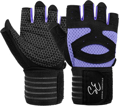 Special Essentials Weight Lifting Gloves for Men & Women – Fingerless Workout Gloves with Non-Slip Grip & Palm Padding for Gym, Training, Cycling & Fitness