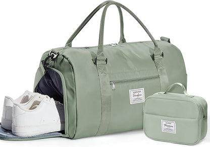 Gym Bag Womens,Travel Duffel Carry on Bag Sport Tote Bag Weekend Overnight Bag