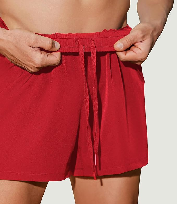 PINSPARK Men's Workout Shorts 5" Lightweight Running Shorts Quick Dry Athletic Gym Shorts with Zip Pocket Towel Loop