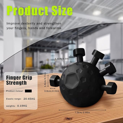 Finger Grip Strengthener, Finger Strength Trainer, Grip Strength Trainer Ball, Adjustable Hand Grip Strengthener, Silicone Grip Strength Trainer