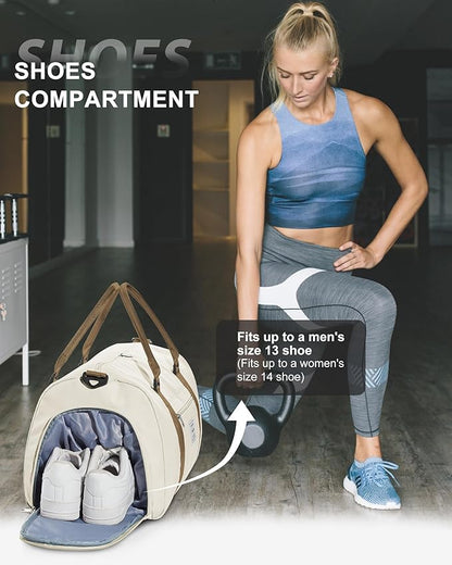 Gym Bag Womens,Travel Duffel Carry on Bag Sport Tote Bag Weekend Overnight Bag
