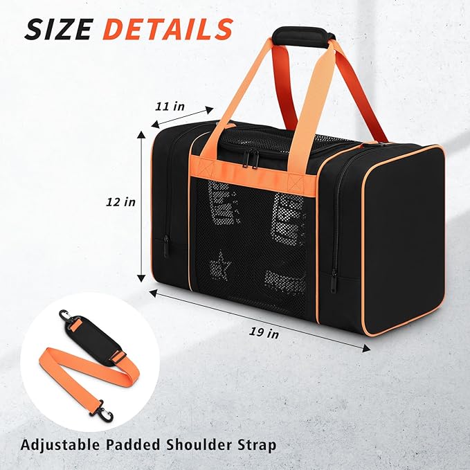 Boxing Gym Duffle Bag, Breathable Mesh Gym Bag for Boxing Gear | Wet Pocket, Privacy Pocket & Removable Shoulder Strap, Multipurpose Muay Thai, MMA, BJJ, Jiu Jitsu, Wrestling Workout Bag