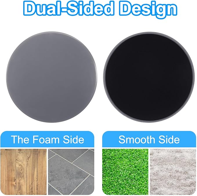 PATIKIL Core Sliders for Working Out, Dual Sided Exercise Sliders Fitness Workout Discs Strength Slides Discs for Gym Carpet Hardwood Floor