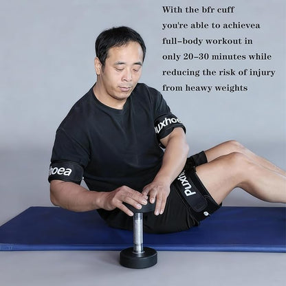 BFR Blood Flow Restriction Bands for Arms Legs Occlusion Training,Build Muscle Without Weightlifting Accurate Pump to Precisely Apply Pressure, for Men and Women Fitness Workouts