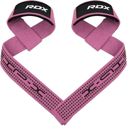 RDX Lifting Straps for Weightlifting –100% Cotton Heavy Duty Gym Wrist Strap with 5MM Neoprene Padding, 60CM Anti-Slip Hand Grip Wraps for Deadlifts Powerlifting Workouts Strength Training, Men Women