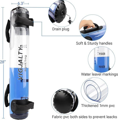 Pro-Grade Live Weights Kit | 8Inch Ball, 12Inch Ball & Aqua Bag | Dynamic Resistance Equipment for Core Activation, Muscle Growth & Functional Training at Home or Travel
