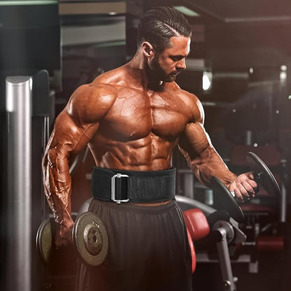 Workout Weight Lifting Belt for Men, Gym Belt for Dip, Squat, Pull Up and Exercise with Metal Buckle,Back Support Weightlifting Belt Women