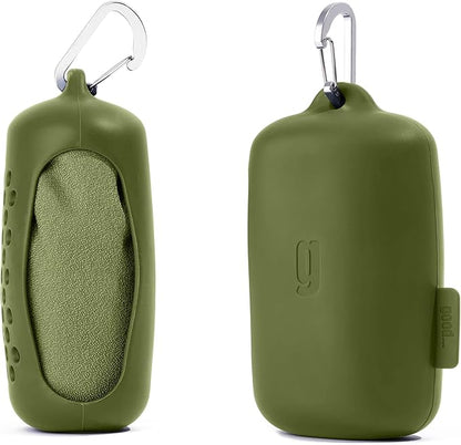 Quick Dry Towel - Super Absorbent Fast Drying - Travel, Camping, Gym & Sports - Army Green Nanofiber