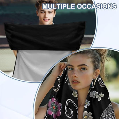 Bulopur Dragonfly Seat Cover Towels for Runners Boho Floral Beach Towel Car Seat Cover Machine Washable Easy to Install Sweat Towel Carseat Covers Universal Fit