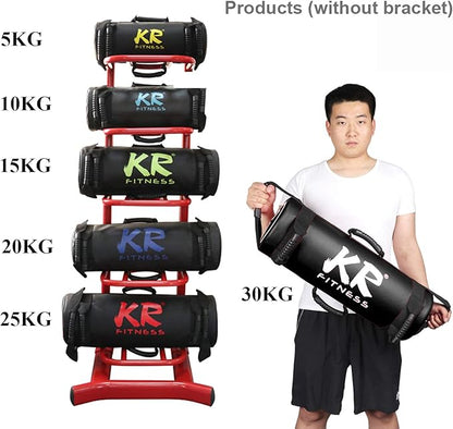 Jianyana 5-30 kg Sandbag Training Filled Weight Sand Power Bag, Weight-Adjustable Fitness Powerbag Sandbag, for Weightlifting, Running, Sports and Powerlifting