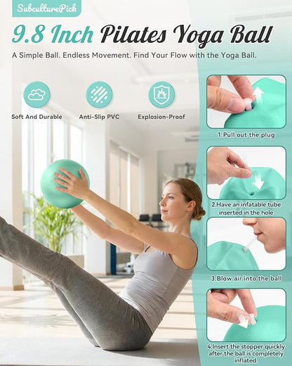 Pilates Ring, Silicone Magic Pilates Rings, Lightweight & Durable Flexible Fitness Circle Exercise Equipment for Toning Arms, Thighs,Legs, Core,Yoga & Physical Therapy