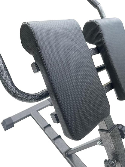 Roman Chair Hyper Bench Back Extension - Full Body Exercise Hyperextension Adjustable Home Gym - AB Sit Up Bench Core Trainer, Abdominal Strength Training Equipment Lower Body Leg Workout