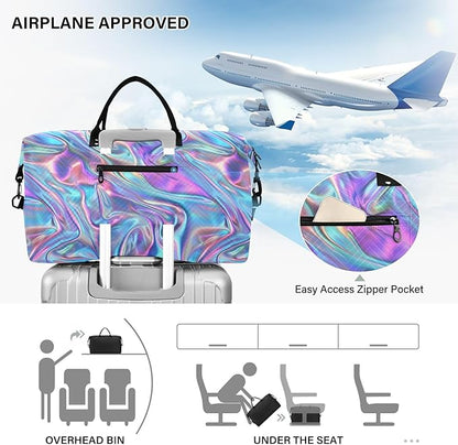 senya Weekender Bags Travel Duffel Gym Bag Trendy Y2k Style Carry on Overnight Tote Bag with Toiletry Bag for Airplane Travel Trip Gym Yoga, g366817174p1006c1071s2442