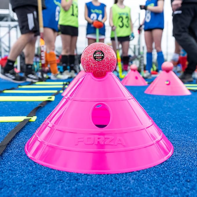 FORZA Soccer SuperCone Training Marker Domes [20 Pack] | Jumbo 5.5in Cones for Speed & Agility Training | Heavy-Duty Weatherproof PVC Options