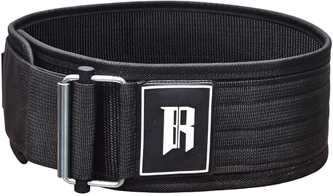 X-Large - Black - Premium Quick-Lock Weight Lifting Belt, Black, Nylon, Superior Support, Non-Slip Design for Weightlifting, Powerlifting, Functional Fitness Training