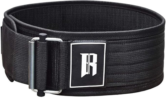 X-Large - Black - Premium Quick-Lock Weight Lifting Belt, Black, Nylon, Superior Support, Non-Slip Design for Weightlifting, Powerlifting, Functional Fitness Training