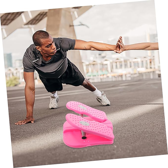 Happyyami Mini Stepper Machine Compact Home Fitness Equipment Quiet Operation Material for Indoor Exercise Small Space Saving Training Device for Men and Women