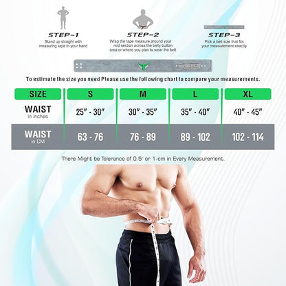 Mytra Fusion Weight Lifting Belt for Men and Women Gym Belt 10MM Thick and 4" wide 100% Genuine Leather Workout Belt for Weightlifting, Powerlifting, Gym, Training and Bodybuilding