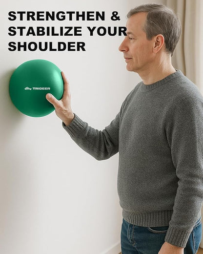 Trideer Exercise Balls Physical Therapy, 9 Inch Pilates Ball Between Knees for Physical Therapy, Mini Exercise Ball - Yoga Ball, Small Workout Balls for Core Strength and Back Support with Guide