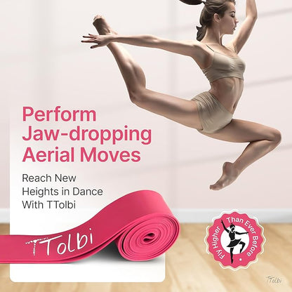 Premium Stretch Bands for Dancers – Improve Stretching & Flexibility with Ballet Stretching Band, Perfect Dance Equipment for Splits & Strength – Ideal Gifts for Dancers & Ballet Training