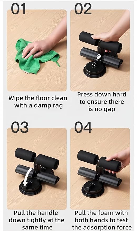 Sit Up Exercise Equipment,Ab Training Auxiliary Device,Portable Sit up Exercise Equipment，Adjustable ab Trainer Machine，Multi-Functional Adjustable ab Trainer ，for Home/Office/Gym(Black,B)