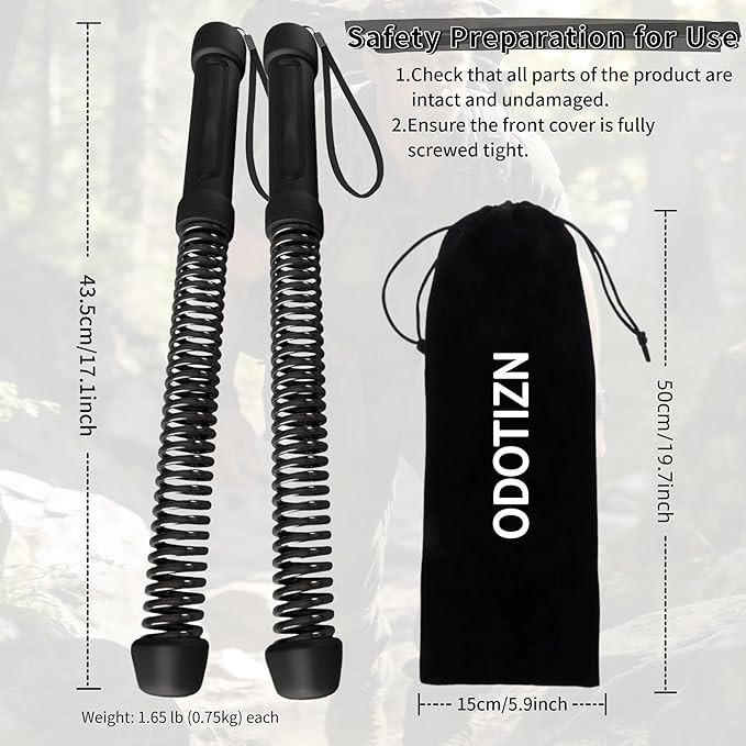 Ropeless Battle Ropes for Home Gym for Men & Women, Portable Cordless Weighted Workout Rope Set with Storage Bag & Workout Guide, Cordless Battle Ropes Alternative for HIIT Cardio(Black)