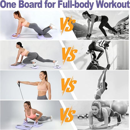 Pilates Board, 6-in-1 Pilates Reformer for Core & Full Body Workout, Portable Home Gym Equipment with Smart LED Digital Display, Pilates Trainer for Women, Beginners