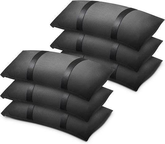 300 LBS Umbrella Base Weights Sandbags, 6 Packs Sand Bags for Weight, Weatherproof Fillable Heavy Duty Weight Sandbag for Outdoor Furniture Backyard Umbrella Garden Trampoline Poolside Accessories