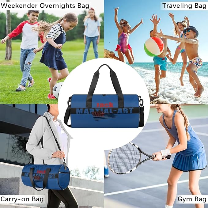 Personalized-Martial-Arts-Gear-Bag for Karate Teakwondo, Custom Jiujitsu Bag for Boys, Karate Teakwondo Bag for Gear Waterproof Lightweight Large USA