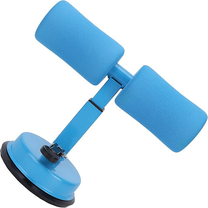 Sit-up Aid, Sit Up Bar for Floor, Portable Adjustable Sit Up Equipment with Sit-Up Foot Holder, Household Fitness, Abdominal Muscle Exercise, for Body Building(blue)