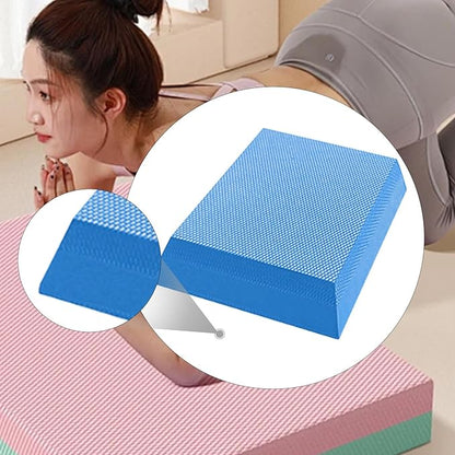 YIJU Balance Pad Balance Cushion Soft Waterproof Trapezoid Training Foam Mat Knee Pad for Home Gym Adults Meditation Travel Pilates