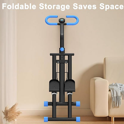 Stair Stepper for Home-Upgrade Vertical Climber Workout Machine for Full-Body Exercise Climber Fitness Equipment with Stable Frame Adjustable Handlebar
