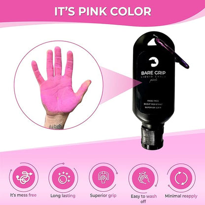 Pink Liquid Chalk, Sweat Resistant for All Activities