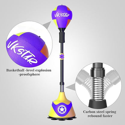 Boxing Bag with Stand for Teens & Adults -for Training Boxing Equipment Stress Relief and Fitness Set with Punching Bag & Gloves，Home Gym Equipment