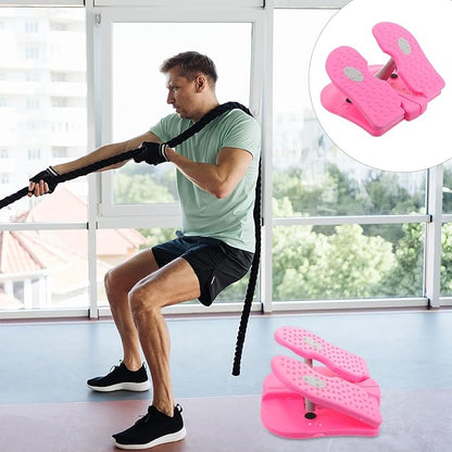 PRETYZOOM Mini Stepper Home Fitness Equipment Quiet Lightweight Climbing Machine for Indoor Exercise Unisex Household Stepper with Stable Cushioning for Small Space Workouts