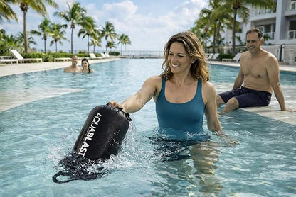 Portable Fitness and Punching Bag for Pools & Swim Spas | Full-Body, Low-Impact Water Resistance Workout | Quick 30-Second Set-Up | Compact & Travel-Friendly