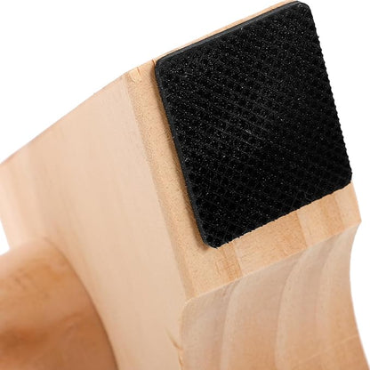 Wood Push up Bars Pair 30cm Beech Wood Non-slip Parallettes Strength Training Handles Gymnastic Bars for Home Fitness Calisthenics Exercise Equipment