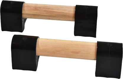Wood Mini Parallettes Set for Gymnastics or Push up Bars. Portable.