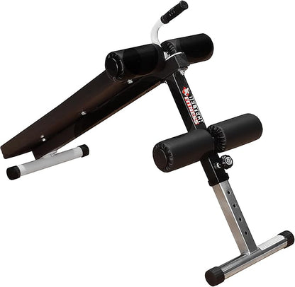 DF6000 Abdominal Crunch Bench – 400 LBS Capacity –Adjustable Sit up Bench – Ab Training Station for Home Gym by Deltech Fitness