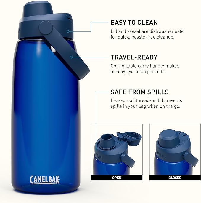 CamelBak Thrive Chug Tritan Renew Water Bottle Oxford, 32oz