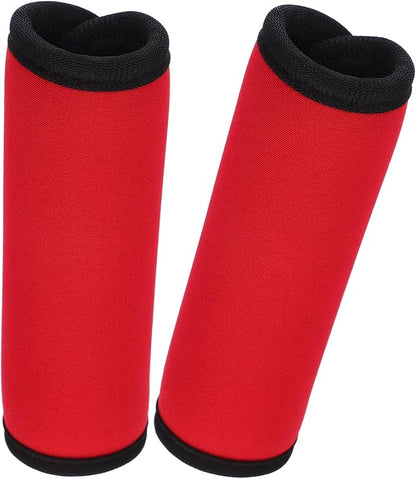 2Pcs Portable Barbell Pad Non Slip Protective Cushion for Deadlift Squats Hip Thrusts Polyester Cover with Convenient Fixation for Standard Bars Exercise Gear Accessory