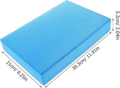 VICASKY Balance Cushion Thickened Yoga Knee Pad Soft Foam Exercise Mat Non-slip Balance Trainer Pad for Home Workout and Physical Therapy in Light Blue