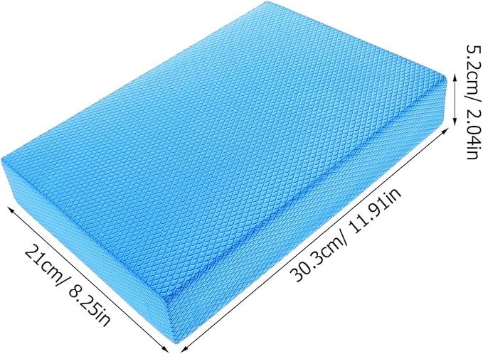NOLITOY Balance Pad Yoga Mat Cushion Non-Slip Thickened Foam Kneeling Knee Pad for Home Workout Fitness and Physical Therapy Exercise Training in Light Blue