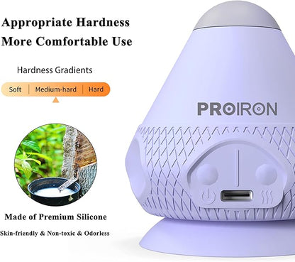 PROIRON Mountable Massage Ball with Suction Cup Pinpoint Deep Tissue Muscle Knot & Sore Relief, Vibration & Heating Trigger Point Massage Tool for Back Neck, Self-Massage Tool