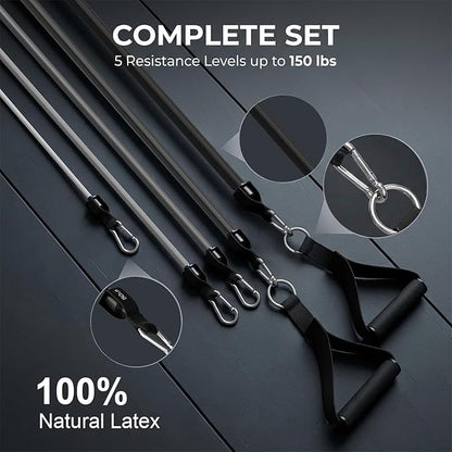 VEICK Resistance Bands, Exercise Bands, Workout Bands, Resistance Bands for Working Out with Handles for Men and Women, Exercising Bands for Fitness Weights Work Out at Home