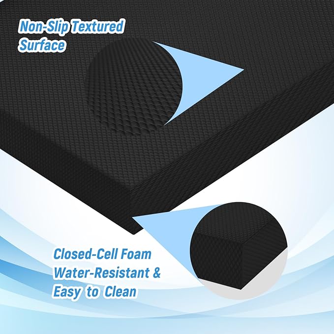 High-Density Balance Pad for Exercise,Non-Slip Foam Mat for Pilates, Fitness,Yoga, Core Training Physical Therapy, Knee Pad for Floor