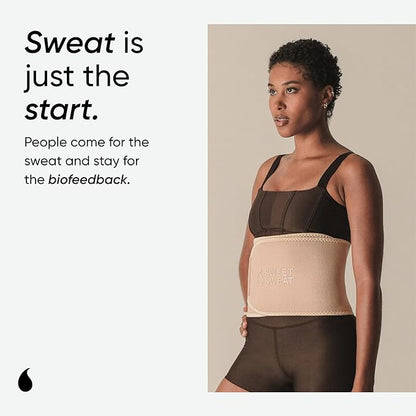 Sweet Sweat Waist Trimmer Toned Series - Premium Sweat Enhancing Fitness Belt for Women & Men - 5 Adjustable Sizes