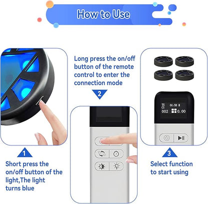 4Pcs/Pk Agile Reaction Training Lamp Set, 6-Functions 5-Lights Timing Speed Agile Reaction Light Quick Response Sports Reaction Training Light Enhancing Speed and Agility Perception Tools