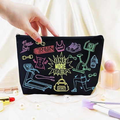 Fitness Gifts Women Gym Bag Cool Gifts for Gym Rats Workout Bag for Women Personal Trainer Gifts Crossfit Accessories Fitness Lovers Gift for Sister Friend Female Travel Toiletry Pouch