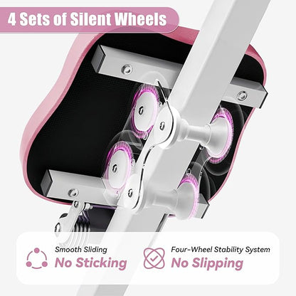 EPHESPORT Multifunctional Ab Machine, Crunch & Sit-Up Core Trainer for Stomach & Ab Workout, Adjustable & Foldable Exercise Equipment, Knee/Back Support, Full Body Workout for Home Gym